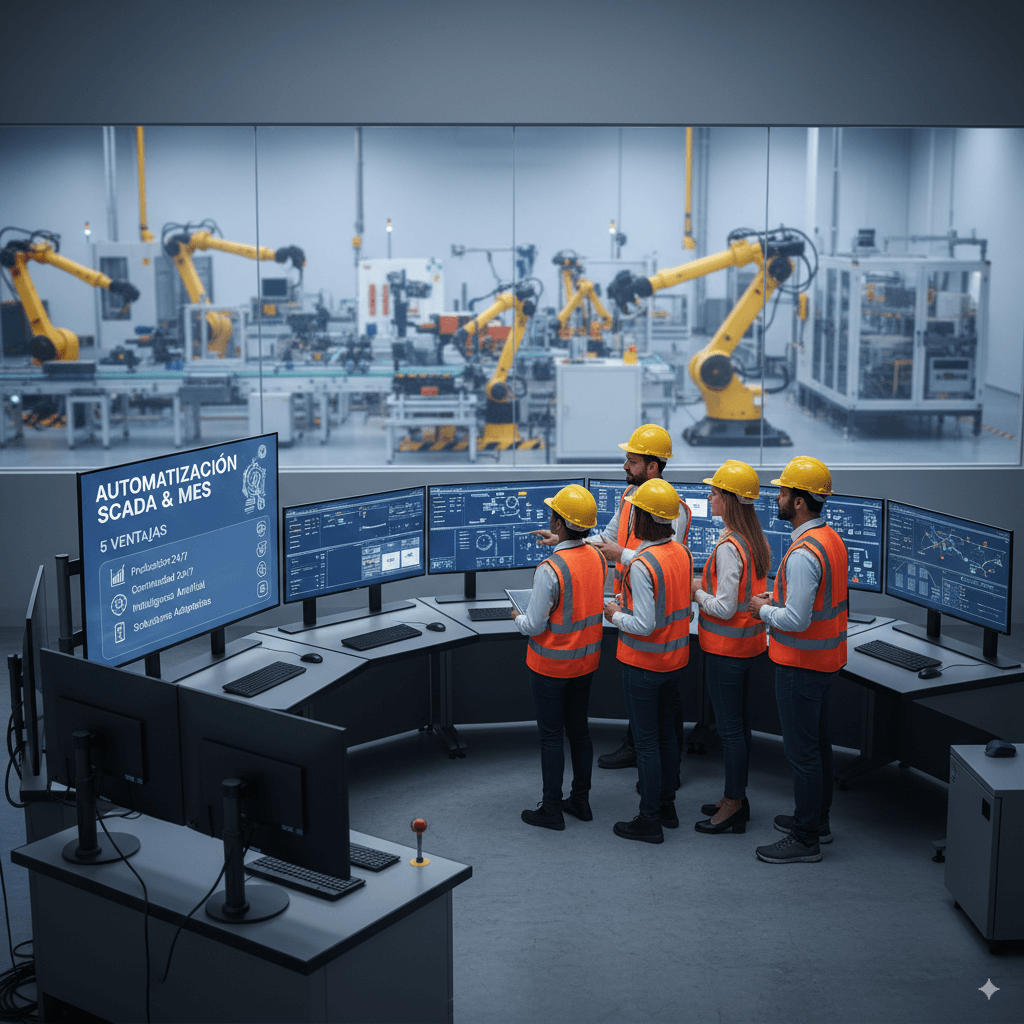 Automatización de procesos con SCADA y MES